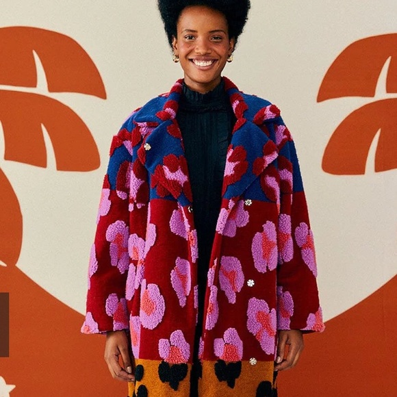 Farm Rio Mixed Leopard 🐆 Coat - NWT - L - Picture 10 of 15